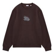 Burberry Crewneck Sweatshirt Brown, Herr