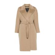 Max Mara Elegant Beige Cashmere Jacket & Coat Beige, Dam