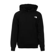 The North Face Svarta Sweaters Raglanredbox Hoodie Snygg Black, Herr