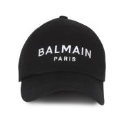 Balmain Bomullskeps Svart Black, Herr