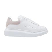 Alexander McQueen Vita Läder Oversized Sneakers White, Dam