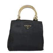 Prada Vintage Pre-owned Nylon handvskor Black, Dam