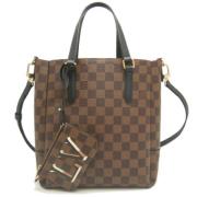 Louis Vuitton Vintage Pre-owned Canvas axelremsvskor Black, Dam