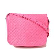 Bottega Veneta Vintage Pre-owned Laeder axelremsvskor Pink, Dam