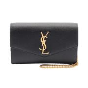 Yves Saint Laurent Vintage Pre-owned Laeder handvskor Black, Dam