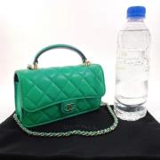 Chanel Vintage Pre-owned Laeder chanel-vskor Green, Dam