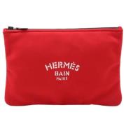 Hermès Vintage Pre-owned Canvas kuvertvskor Red, Dam