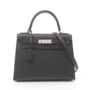 Hermès Vintage Pre-owned Canvas handvskor Black, Dam