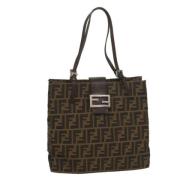 Fendi Vintage Pre-owned Canvas fendi-vskor Brown, Dam