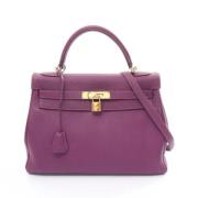 Hermès Vintage Pre-owned Laeder handvskor Purple, Dam