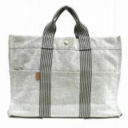 Hermès Vintage Pre-owned Canvas handvskor Gray, Dam