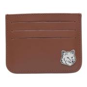 Maison Kitsuné Mörkbrun Fox Head Korthållare Brown, Herr