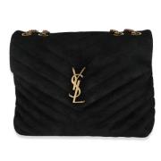 Yves Saint Laurent Vintage Pre-owned Mocka axelremsvskor Black, Dam