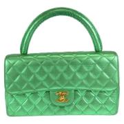 Chanel Vintage Pre-owned Laeder handvskor Green, Dam