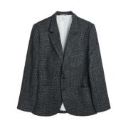 Sunflower Klassisk Tweed Blazer med Framfickor Gray, Herr