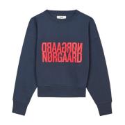 Mads Nørgaard Stilren Sweatshirt Parisian Night Blue, Dam