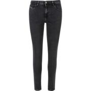 Diesel Klassiska Dragkedja Raka Jeans Black, Dam