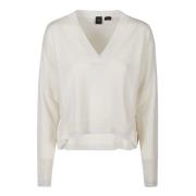 Pinko 1 Sweater i Trendig Stil White, Dam