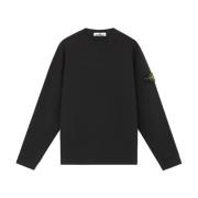 Stone Island Diagonal Fleece Tröja Svart Black, Herr