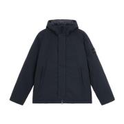 Stone Island Huva Vattenavvisande Polyesterjacka Black, Herr