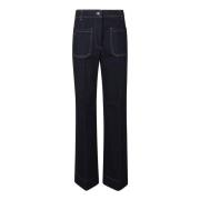 Victoria Beckham Slim Fit Denim Jeans Black, Dam