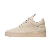 Filling Pieces Låg Topp Mocka All Beige Beige, Herr