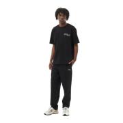 Filling Pieces T-shirt Handtryck Element Svart Black, Herr