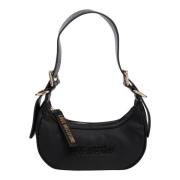 Love Moschino Stilig Hobo-väska med Justerbar Rem Black, Dam