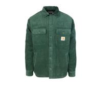 Carhartt Wip Grön Sammet Kappor Vertikal Quiltad Jacka Green, Herr