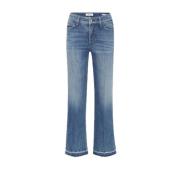 Cambio Mid-rise Cropped Leg Power Stretch Jeans Blue, Dam