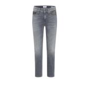 Cambio Korta Piper Jeansshorts Gray, Dam