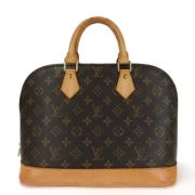 Louis Vuitton Vintage Pre-owned Canvas handvskor Brown, Dam