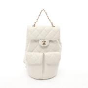 Chanel Vintage Pre-owned Canvas chanel-vskor White, Dam