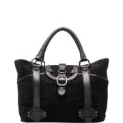 Celine Vintage Pre-owned Canvas handvskor Black, Dam