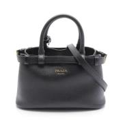 Prada Vintage Pre-owned Laeder handvskor Black, Dam