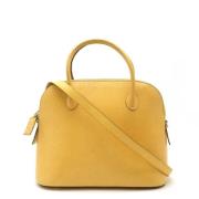 Celine Vintage Pre-owned Laeder axelremsvskor Yellow, Dam