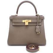 Hermès Vintage Pre-owned Tyg handvskor Gray, Dam