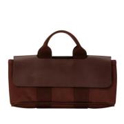 Hermès Vintage Pre-owned Canvas handvskor Brown, Dam