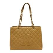 Chanel Vintage Pre-owned Laeder chanel-vskor Beige, Dam