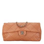 Chanel Vintage Pre-owned Laeder chanel-vskor Beige, Dam