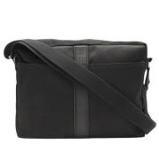 Hermès Vintage Pre-owned Canvas axelremsvskor Black, Dam