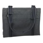 Hermès Vintage Pre-owned Canvas axelremsvskor Gray, Dam