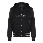 Givenchy Svart Bomberjacka Aw24 Black, Herr