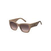 Marc Jacobs Brun Skugga Solglasögon Nakenbrun Ram Brown, Dam