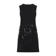 Valentino Elegant Crepe Couture Mini Dress Black, Dam