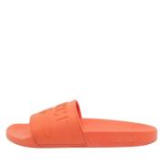 Gucci Vintage Pre-owned Gummi sandaler Orange, Dam