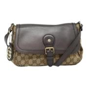 Gucci Vintage Pre-owned Canvas gucci-vskor Beige, Dam