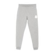 Moncler Cuffed Cotton Joggers i Grå Gray, Herr