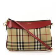 Burberry Vintage Pre-owned Canvas axelremsvskor Multicolor, Dam