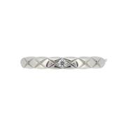 Chanel Vintage Pre-owned Metall ringar Gray, Dam